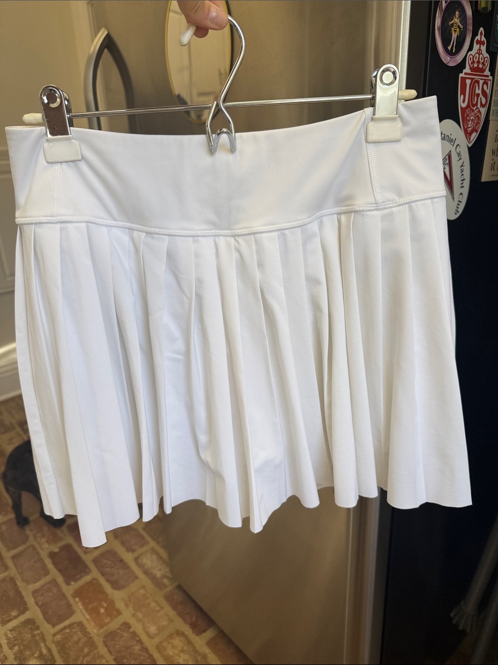 Athleta White Pleated elevate skort